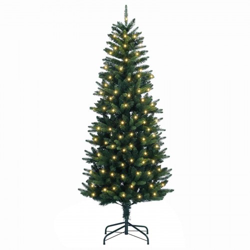 Kunstigt juletræ med 300 LED'er - 240 cm, varm hvid
