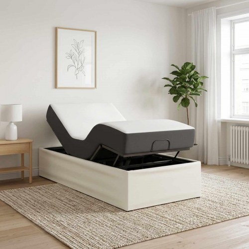 Elektrisk elevationsramme hvid 200 x 80 cm