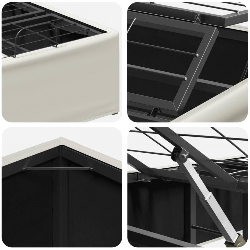 Elektrisk elevationsramme hvid 200 x 80 cm