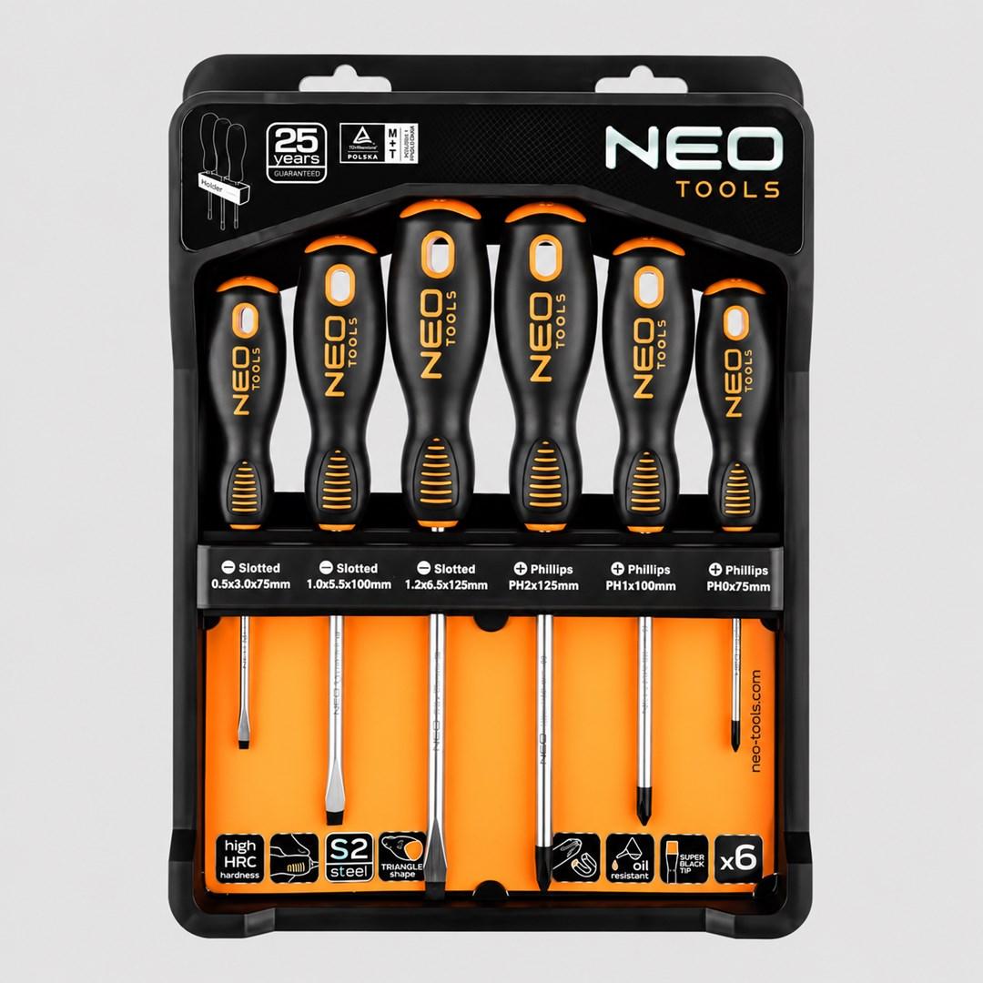 Præcisionsskruetrækkersæt NEO TOOLS - 6 dele