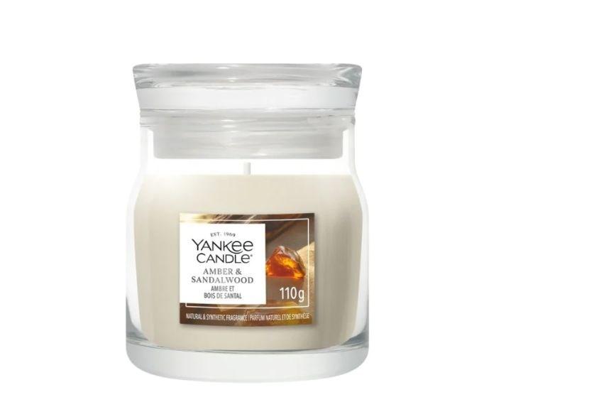 Duftlys Yankee Candle Amber & Sandalwood - 110 g