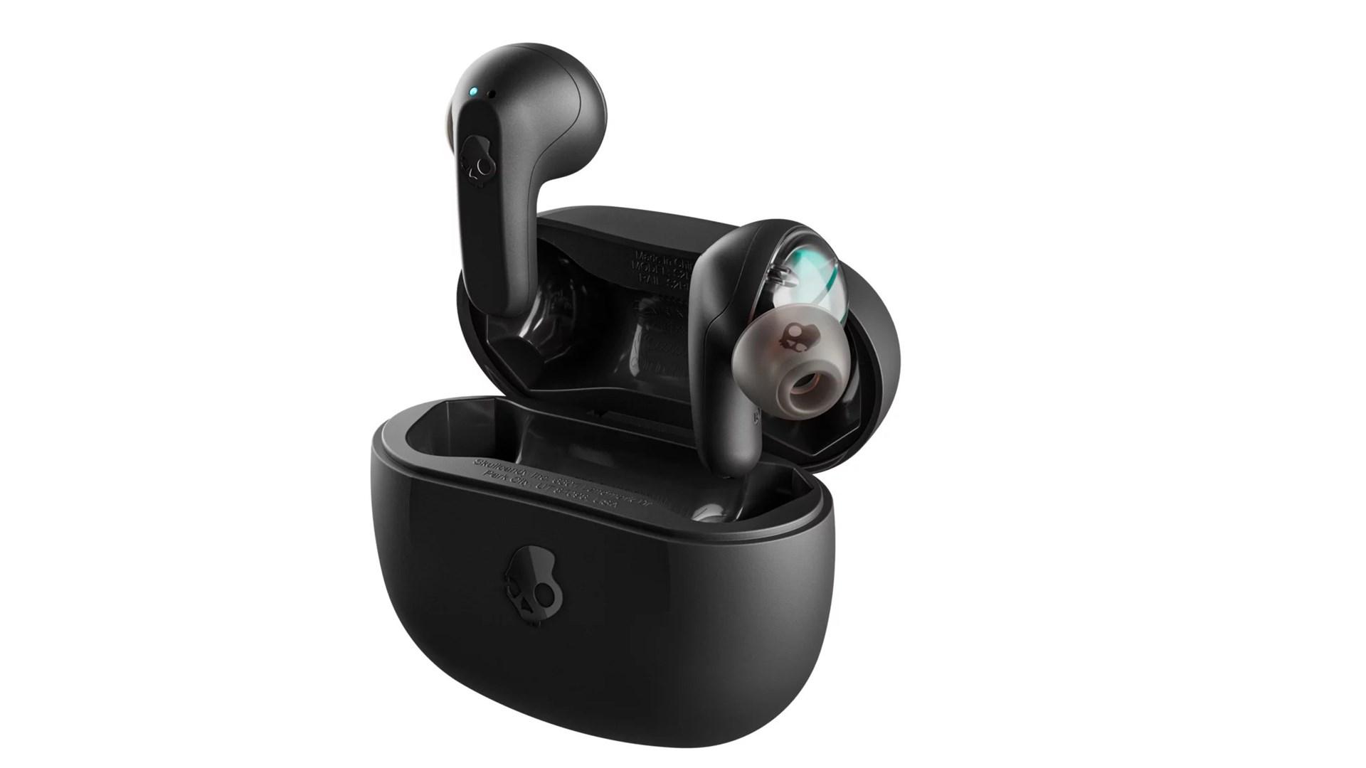 Trådløse in-ear høretelefoner Skullcandy Rail True Wireless - True Black