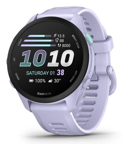 Garmin Forerunner 70 GPS-løbeur - 1.2" AMOLED Skærm, Bluetooth, Vandtæt 5ATM - Lavendel
