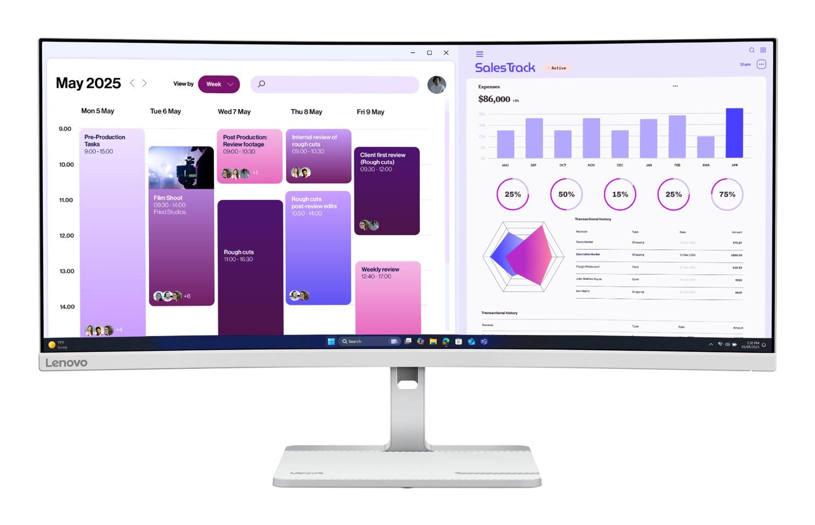 34" Lenovo L34W-4C UWQHD | VA | 1ms MPRT | 120Hz |2x HDMI + DP + Audio Out | FreeSync | Eyesafe with Natural Low Blue Light | LT|