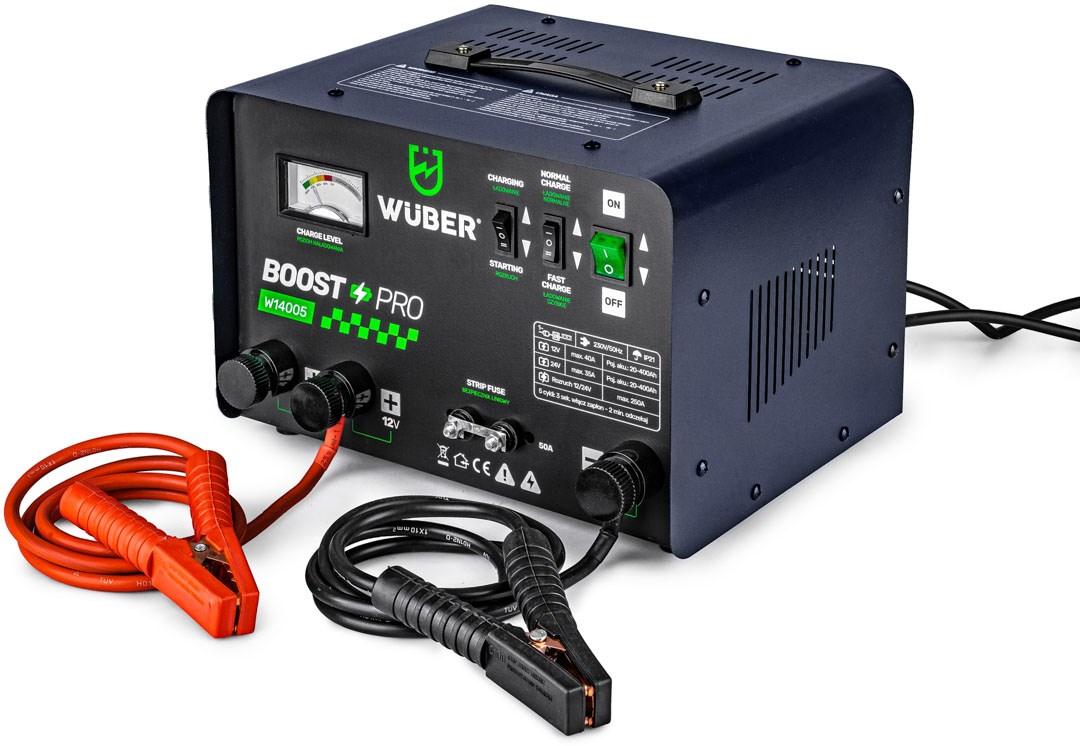 Batterioplader med starthjælp WUBER W14005 12/24 V