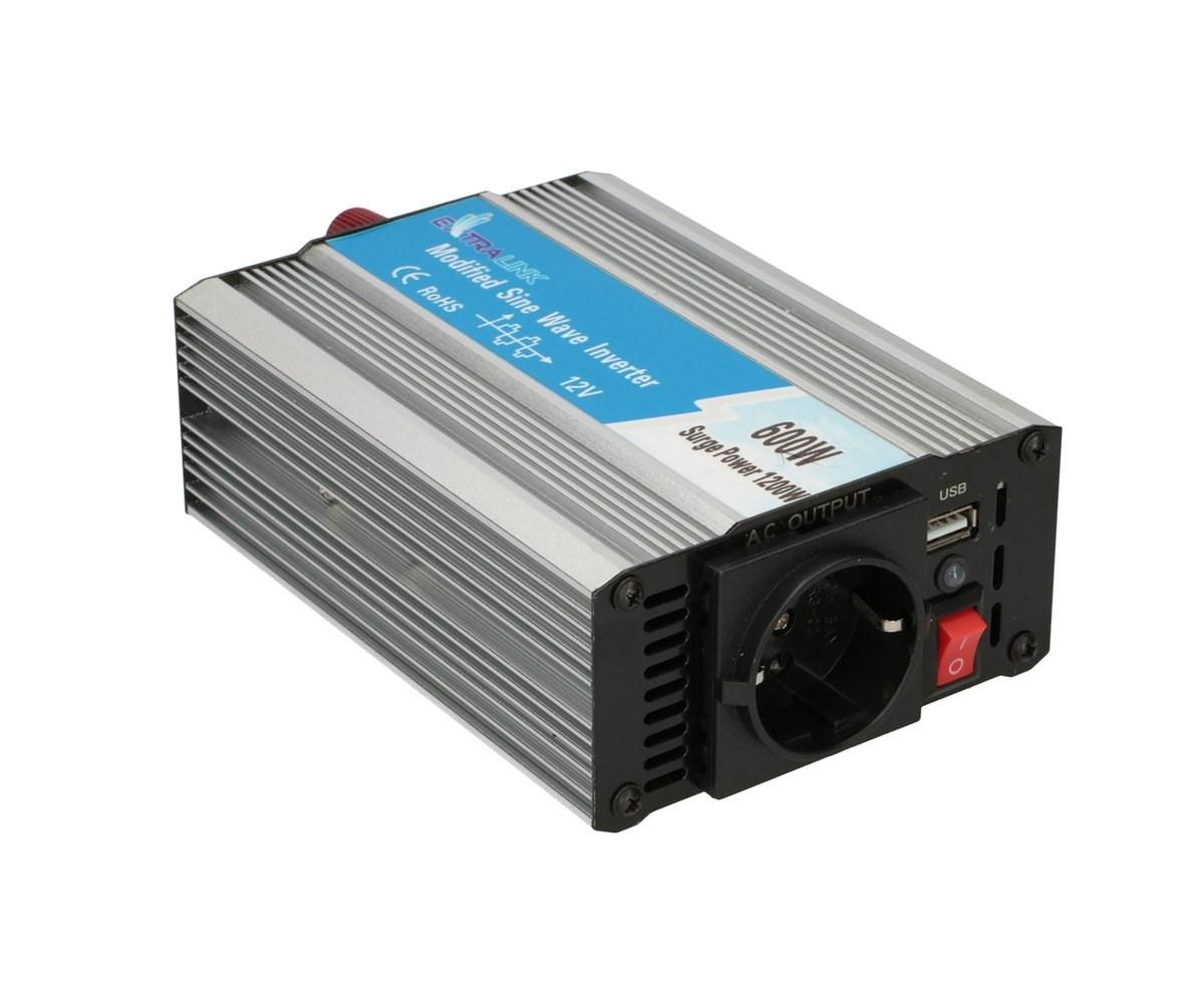 Spændingsomformer Extralink OPIM-600W 12 V/230 V - 600 W