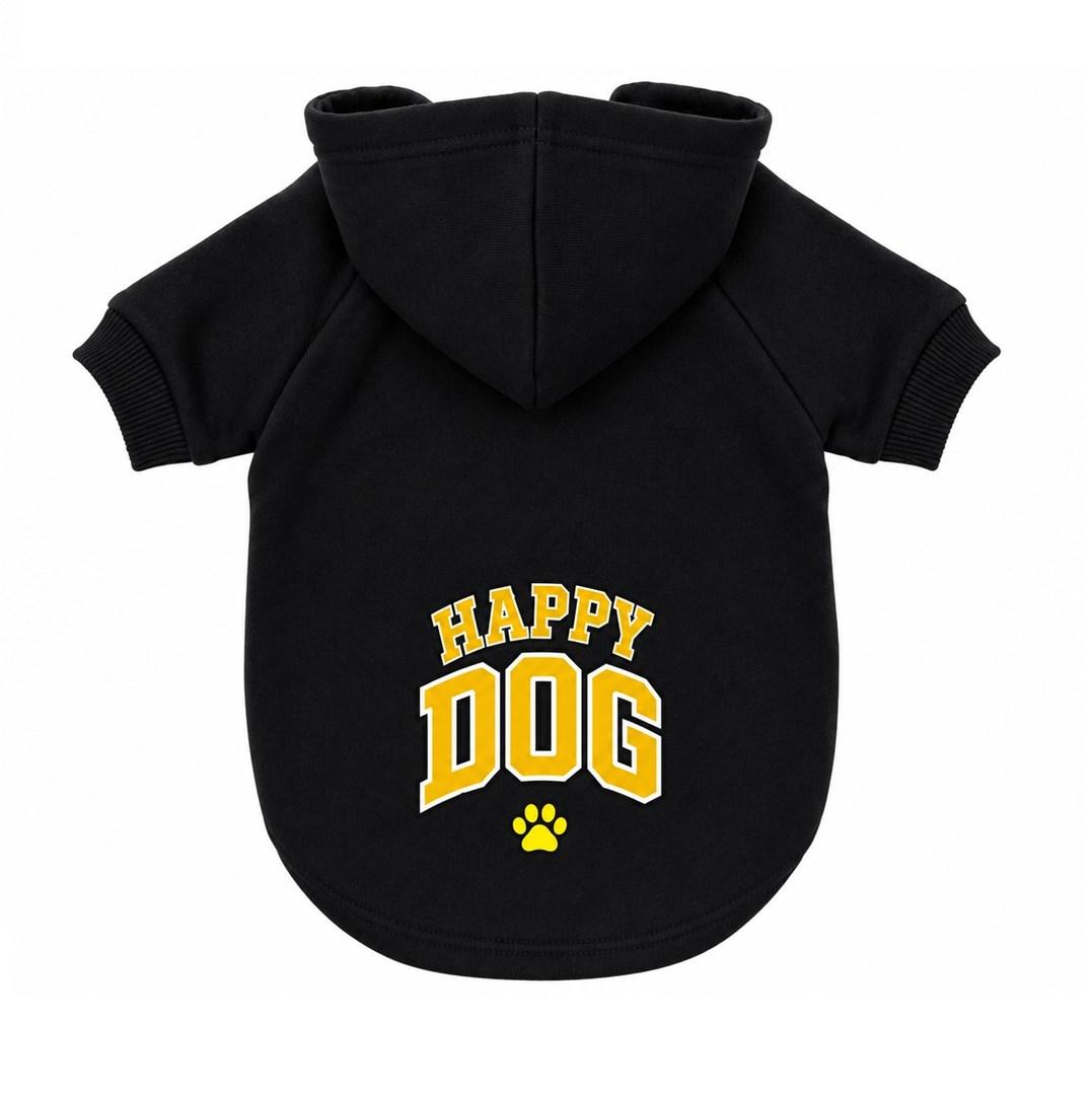 Hundehættetrøje Pchełka Happy Dog - sort, str. M