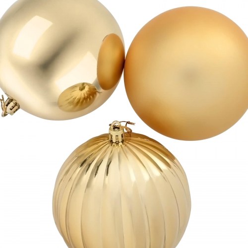 Julekuglesæt 3 stk. - guld, Ø 25 cm