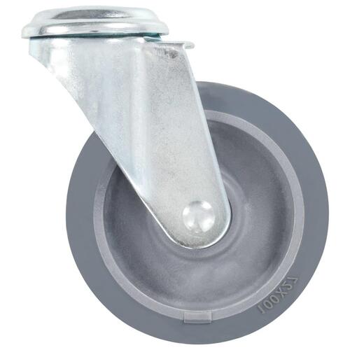 Drejehjul med bolthul 8 stk. 100 mm