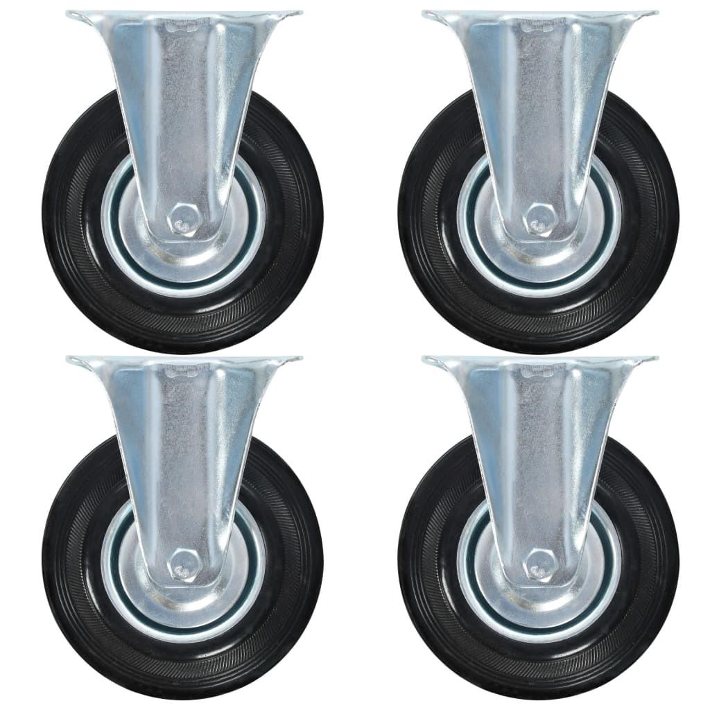 Faste hjul 8 stk. 125 mm