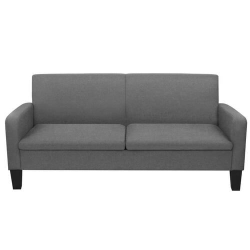 Sofasæt i 2 dele mørkegrå stof
