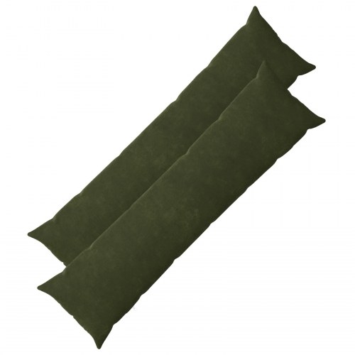 Pudesæt HEERLEN grøn 40 x 145 cm i mikrofleece