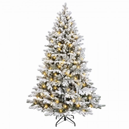 Kunstigt juletræ med hængslede grene 240 cm - 300 LED varm hvid