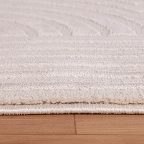Kortluvet tæppe SAHARA 3D Design - beige, rektangulært