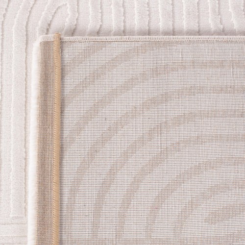 Kortluvet tæppe SAHARA 3D Design - creme