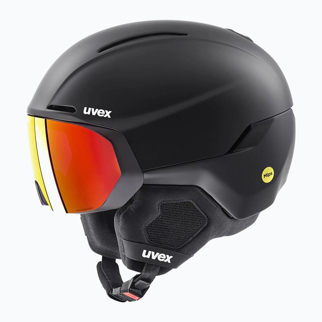 Uvex Horizon CV MIPS Visor, skihjelm med visir, sort