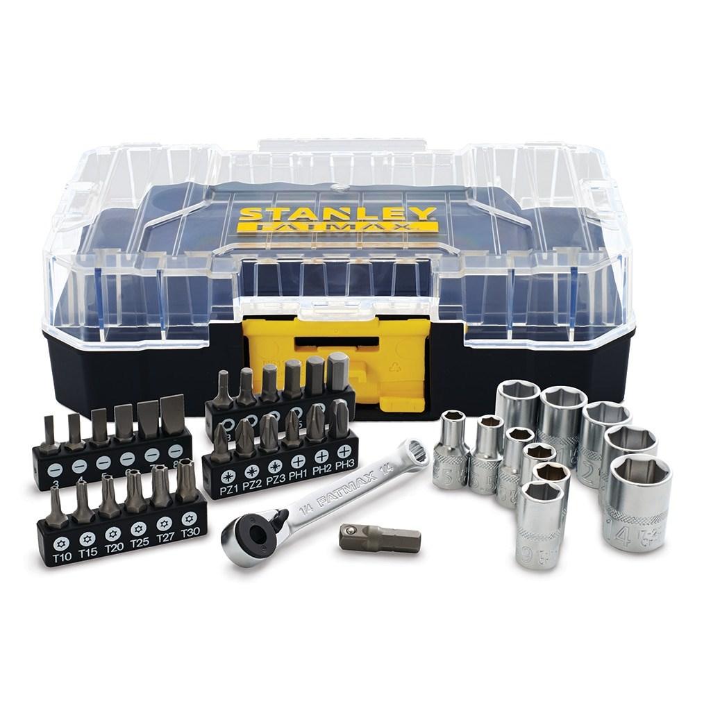 Stanley FMMT19101-0, 36 stk, Hexadecimal (metrisk), Phillips, Stjerneskruetrækker, Åbning, Torx, PH 1, PH 2, PH 3, PZ 1, PZ 2, PZ 3, 3,4,5,6,7,8 mm, T10, T15, T20, T25, T27, T30