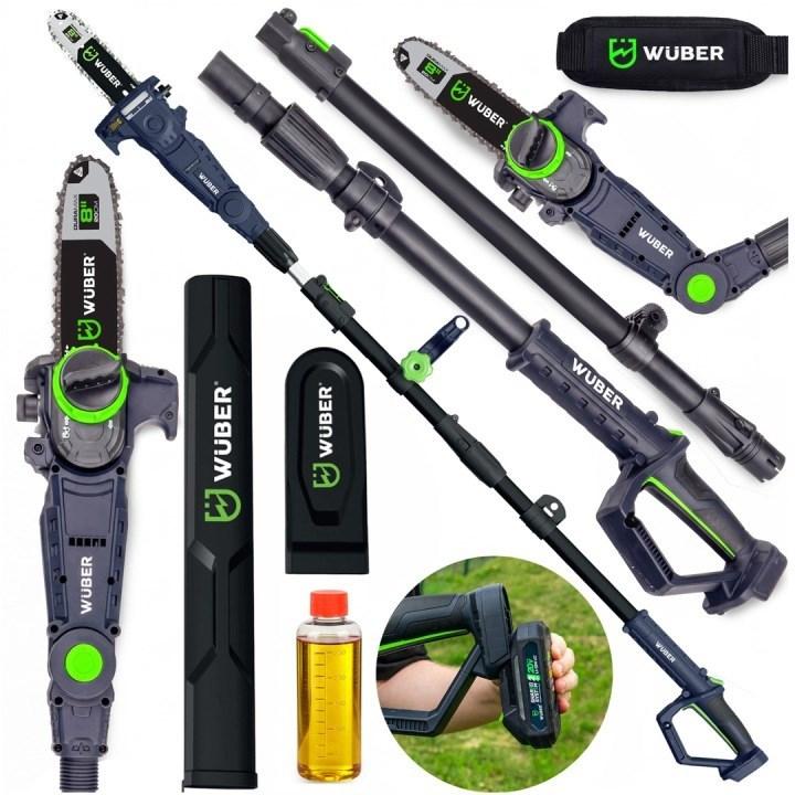 Batteridrevet kædesav WUBER W04372 - sort/grøn
