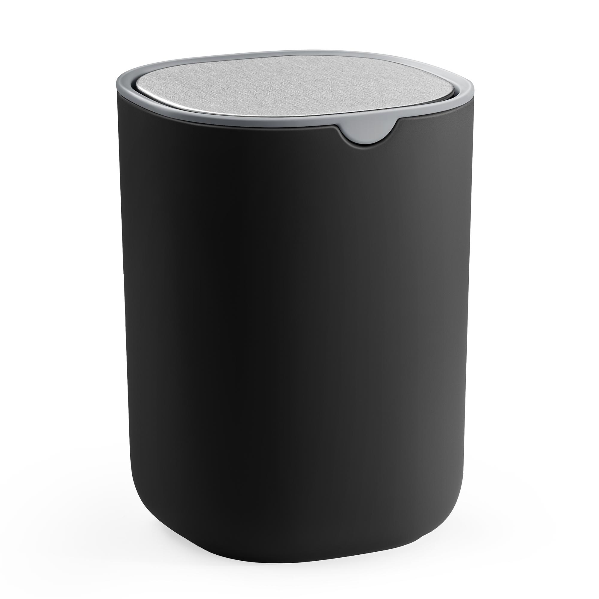 Mini bordskraldespand med svinglåg 1,5 l - Ink Black