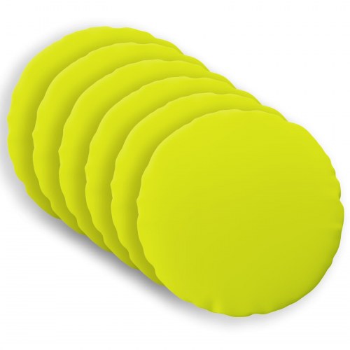Runde puder 6 stk. - lys grøn, Ø 40 cm
