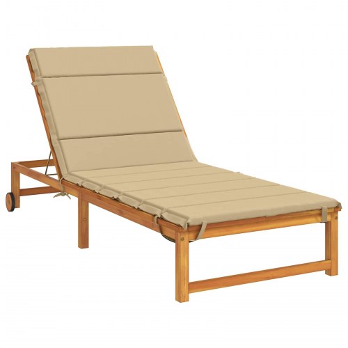 Solsengspude GEMERT - beige, 200 x 70 x 3 cm
