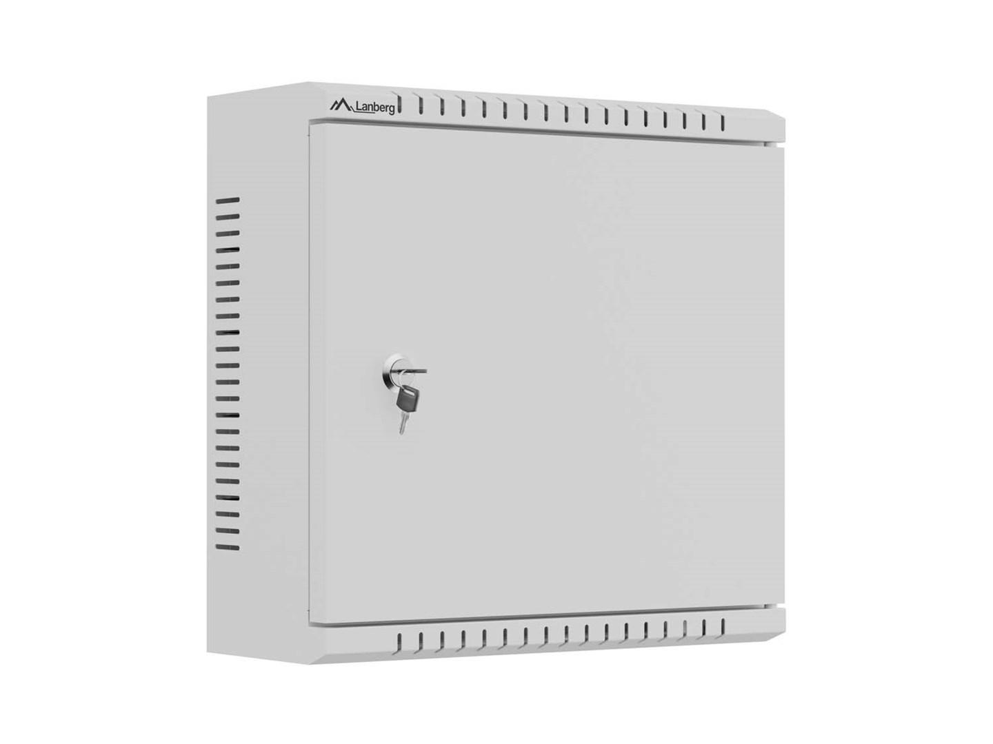 Installationsskab Lanberg TPR 10 340 x 340 x 140 mm - grå, samlet