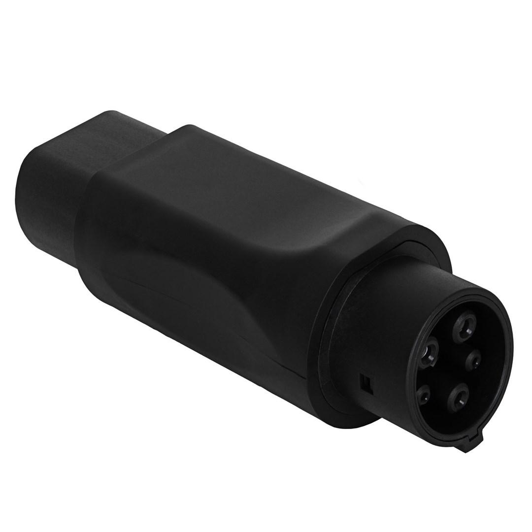 Adapter do ladowania samochodów elektrycznych Akyga AK-SC-E08 Type2 (f) / Type1 (m) 32A