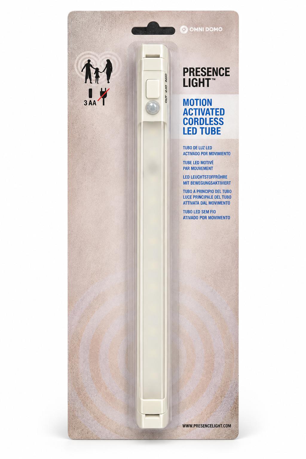 Omni Domo Presence Light LED-lysskinne med bevægelsessensor