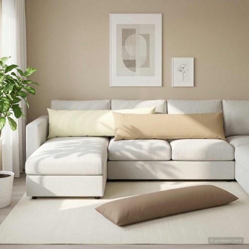 Pudesæt HEERLEN - beige 40 x 145 cm, 2 stk.