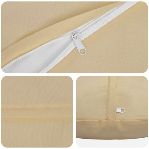 Runde pyntepuder 6 stk. - beige, Ø 40 cm