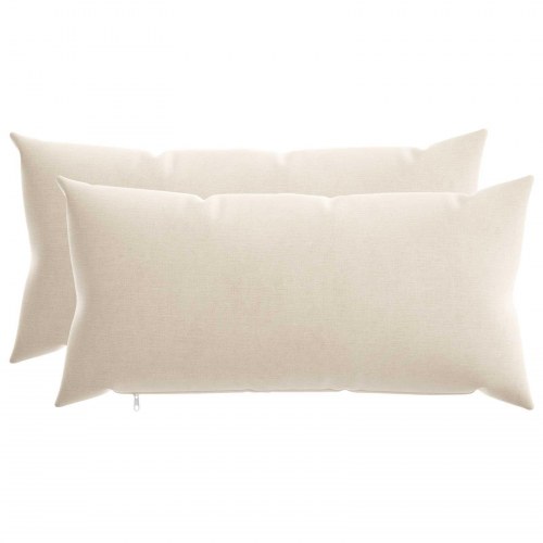 Pyntepuder HEERLEN 2 stk. - cremefarvet 40 x 80 cm