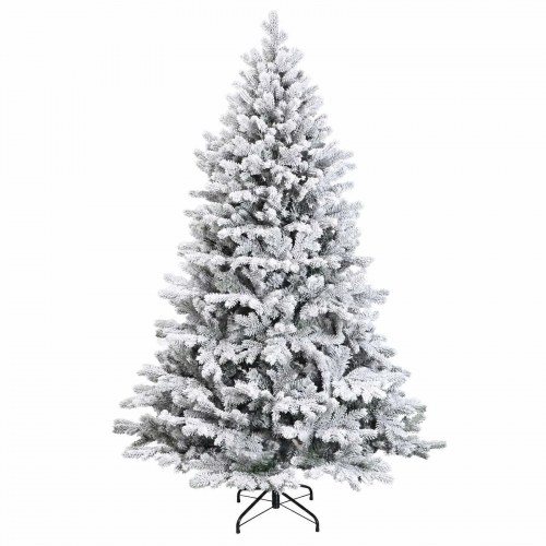 Kunstigt juletræ med kugler og 150 LED - 120 cm, varm hvid