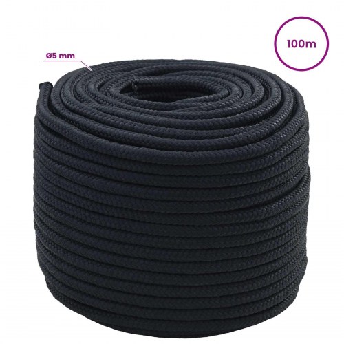 Universaltov 5 mm 100 m - kongelig blå polyester