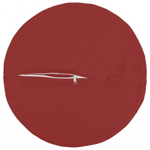 Runde puder 6 stk. - vinrød Ø 50 cm
