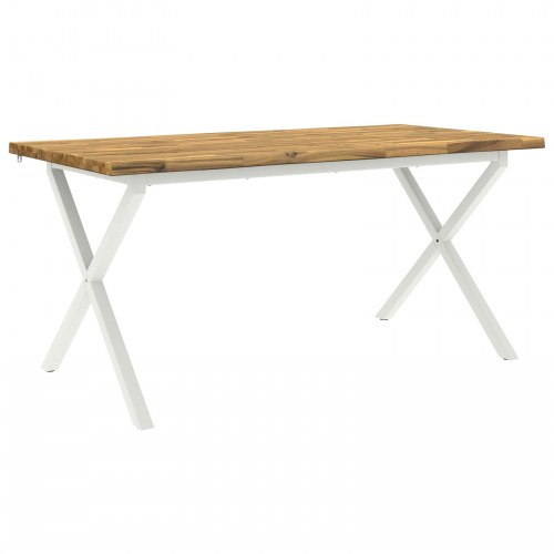 Spisebord med live edge i massivt akacietræ 160 x 90 cm