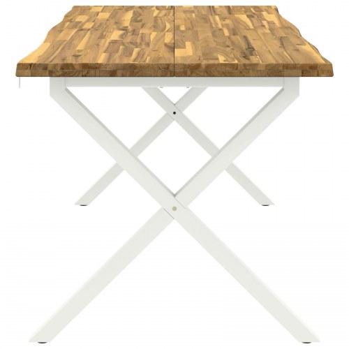 Spisebord med live edge i massivt akacietræ 160 x 90 cm