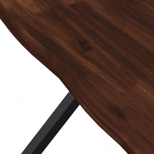 Spisebord med live edge i massivt akacietræ - 70 x 70 cm