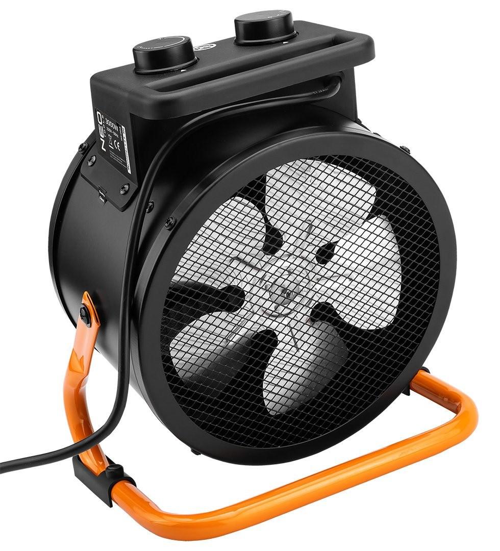 NEO TOOLS 90-063 keramisk varmeblæser 3000 W - sort elvarmer til gulv