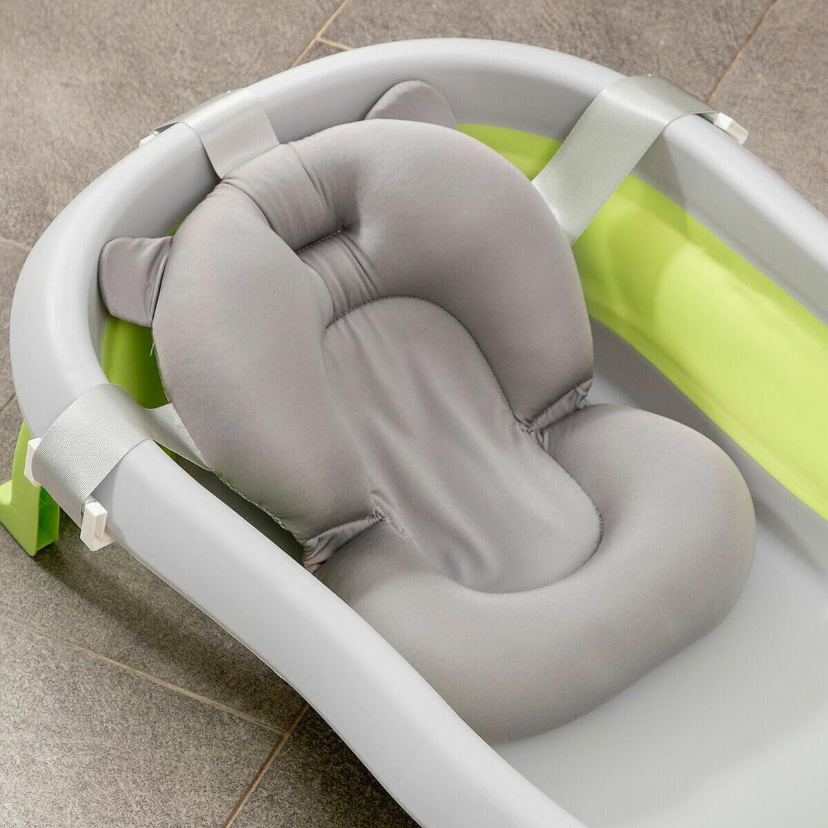 Sammenklappeligt babybadekar - grøn/grå (OUTLET A)