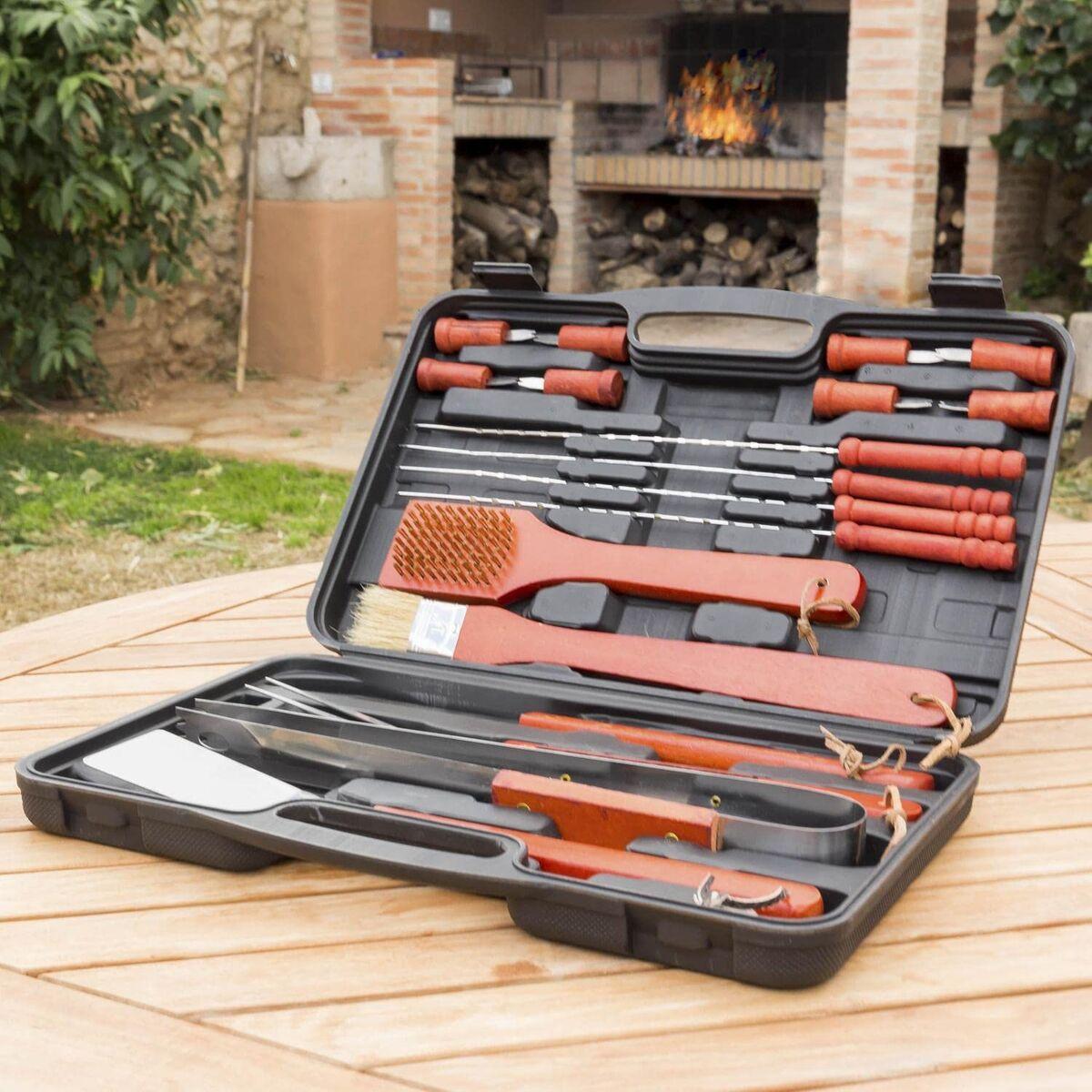 Lille Kuffert til Grill Barbecase InnovaGoods 18 Dele