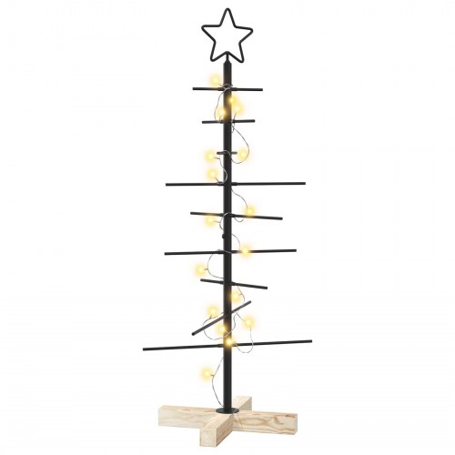 Juletræ i metal KUOPIO 90 cm - sort/varm hvid
