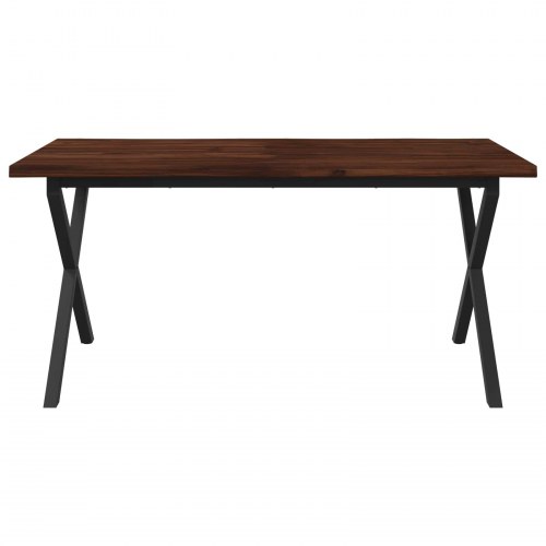 Spisebord med live edge i massivt akacietræ 160 x 80 cm