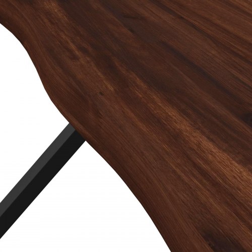 Spisebord med live edge i massivt akacietræ 160 x 80 cm