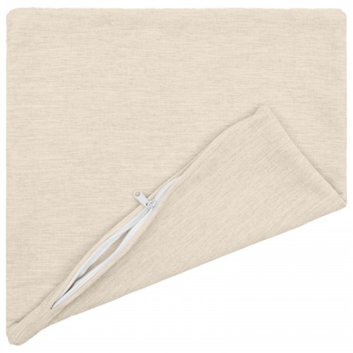 Pyntepuder HEERLEN i chenille 6 stk. - cremefarvet 45 x 45 cm