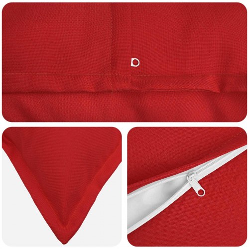 Pudebetræk HOUTEN 6 stk. - rød 70 x 70 cm