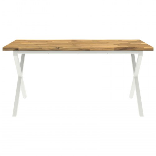 Spisebord med live edge 160 x 80 x 75 cm i massivt akacietræ