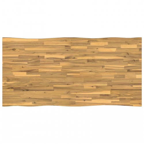 Spisebord med live edge 160 x 80 x 75 cm i massivt akacietræ