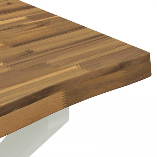Spisebord med live edge 160 x 80 x 75 cm i massivt akacietræ