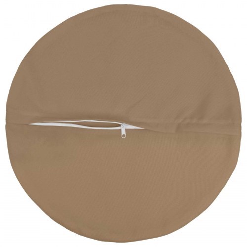 Rund pude HEERLEN 2 stk. - gråbrun, Ø 50 cm