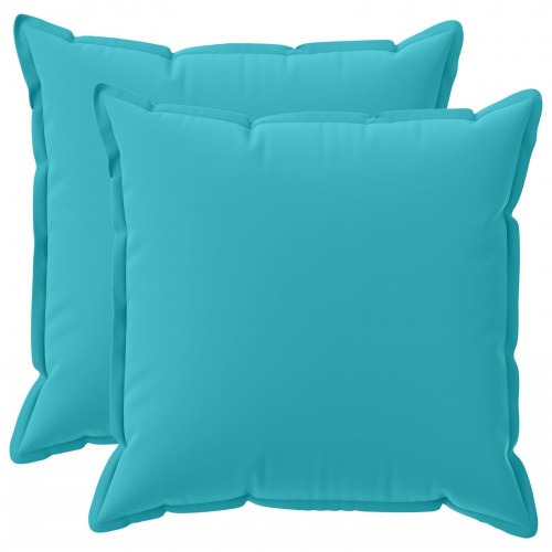 Puder 2 stk. HOUTEN - turkis 70 x 70 cm